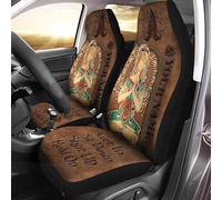 Namaste Yoga Entrez Asseyez-Vous Tais-Toi Tiens-Toi Motif en Cuir 2 Pièces Siège Avant Housses Housses De Siège De Voiture Avant Respirantes Housse Couverture Couvre Sieges Universel