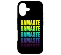 Namaste Yoga Lover Zen Méditation Graphique Dégradé Demi-Teinte Coque pour iPhone 17
