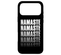 Namaste Yoga Lover Zen Méditation Graphique Dégradé Demi-Teinte Coque pour iPhone 17 Pro Max