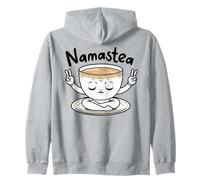 Namastea Tasse de thé | Namaste pour Les Amateurs de thé de méditation Sweat à Capuche