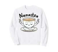 Namastea Tasse de thé | Namaste pour Les Amateurs de thé de méditation Sweatshirt