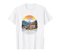 Namche Bazaar, hôtel avec Vue sur l'Everest, au Népal, Mountain Trek T-Shirt
