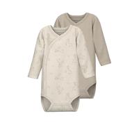Name it baby Lot de 2 bodies unisexes Nbnbody 2P Ls Wrap Rainy Day Zebra Noos, Rainy Day, numeric_68