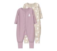 Name it baby Nbfnightsuit 2P Zip FF Sand Rabbit Noos, Sable d'été, 12 Mois