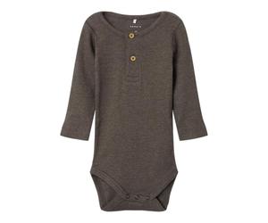 Name it baby Nbmkab Ls Body Noos pour homme, cordon élastique, Numeric_92, Taupe, numeric_92