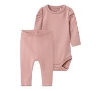 Name it baby Set Nbfnigella Ls Ensemble Body/Legging Slim, Woorose, Numeric_74 Femmes