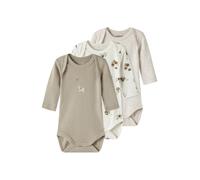 NAME IT Barboteuse / body beige / beige chiné / blanc, Taille 74