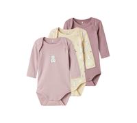 NAME IT Barboteuse / body crème / prune / mauve / blanc, Taille 98