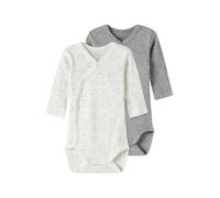 NAME IT Barboteuse / body gris chiné / blanc cassé, Taille 74