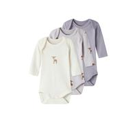 NAME IT Barboteuse / body marron / lilas / mauve / blanc, Taille 68