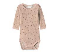 NAME IT Barboteuse / body 'NBFWANG' marron / brun foncé / rose chiné, Taille 56
