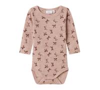 NAME IT Barboteuse / body 'NBFWang' taupe / bourgogne, Taille 62