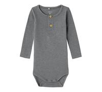 NAME IT Barboteuse / body 'NBMKab' gris chiné, Taille 74