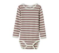 NAME IT Barboteuse / body 'NMFWang' marron / rose ancienne / blanc, Taille 98