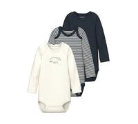 NAME IT NBNBODY 3P LS Y/D Core 2 Noos, Body à Manches Longues Bébé Unisexe, Dark Sapphire,