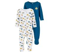 Name It Bébé fille Nbmnightsuit 2p W/F Legion Blue Noos Pantoufles pour bébés et bambins, Legion Blue., 68 EU