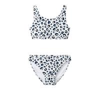 NAME IT Bikini 'NKFZAnimal' bleu pastel / abricot / rose / noir, Taille 146-152