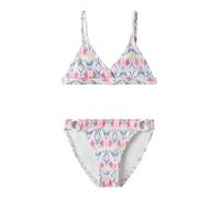 NAME IT Bikini 'NKFZIZZA' bleu violet / orchidée / rose / blanc, Taille 110-116