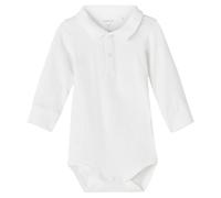 Name It Body polo NBMHOLGER LS, manches longues bébé garçon, Bright White