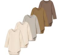 Name It Body à Manches Longues Solid Rib 5 Unités