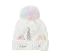 NAME IT Bonnet 'Einhorn' lilas / argent / blanc, Taille 48