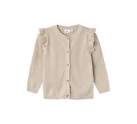 Name It - Cardigan fille Nmfabinne LS Knit Noos - Peyote, Lurex ton sur ton - 80 EU