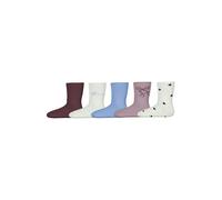 NAME IT Chaussettes 'NKFVilde' bleu clair / violet clair / bourgogne / blanc, Taille 31-33