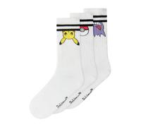 NAME IT Chaussettes 'NKMMORTEN POKEMON' jaune / violet / noir / blanc, Taille 37-39