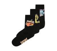 NAME IT Chaussettes 'NKMSEPPE FORTNITE' bleu clair / jaune / abricot / noir, Taille 31-33