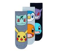NAME IT Chaussettes 'NMMNORIS POKEMON' bleu marine / bleu-gris / bleu clair / blanc, Taille 25-27