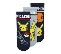 NAME IT Chaussettes 'NMMSANTIAGO POKEMON' bleu marine / bleu fumé / jaune / blanc, Taille 25-27