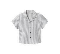 NAME IT Chemise bleu fumé / blanc, Taille 92