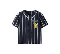 NAME IT Chemise 'Pokémon' bleu marine / bleu fumé / jaune / blanc, Taille 92