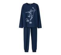 NAME IT Ensemble de Nuit pour garçon Titan Skater Noos, Titane, 134-140