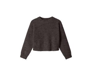 NAME IT Fille Knit Nkfholly Ls Boxy Noos Short en Tricot, Phoque, 134-140 EU