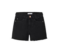 Name It Fille Nkfrandi Dnmtaya Hw Mom Noos Shorts, Noir/Denim, 160 EU