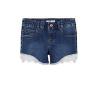 NAME IT Fille Nkfsalli Slim DNM 5372-ha Noos Shorts, Bleu Foncé Denim, 146 EU