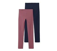 NAME IT Fille Nkfvivian 2p Noos Leggings, Rose Décorative, Paquet : Emballé Avec Saphir Foncé, 158 EU