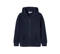 NAME IT NKMNESWEAT Card W Hood UNB Noos Veste à Capuche, Dark Sapphire, 158/164 cm Fille