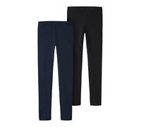 NAME IT Garçon Nkfvivian 2p Noos Leggings, Dark Sapphire/Paquet : Emballé Avec Noir, 86-92 EU
