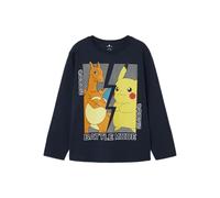 Name IT Garçon Nkmamas Pokemon Nreg Top Box Noos Sky T-Shirt À Manches Longues, Dark Sapphire, 146-152 EU