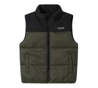 NAME IT Gilet 'NKMMOLE' vert foncé / noir / blanc, Taille 128