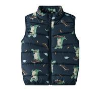 NAME IT Gilet 'NMMMylane' beige / bleu marine / marron / vert clair, Taille 104