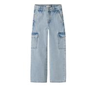 Name It Jean Nkfrose HW Wide Cargo 6190-Bs taille haute denim bleu clair 134 cm Fille