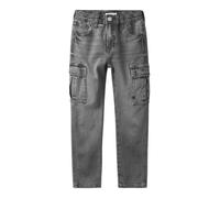 Name It Jean Silas – coupe cargo, denim gris moyen – Taille 140
