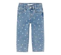 NAME IT Jean 'NMFBella' bleu denim / bleu clair / citron / violet, Taille 116