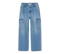 Name It Rose Wide Cargo Fit Jeans Bleu 8 Years Fille