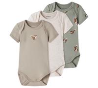 Name it - Kid's Body S/S Fox 3-Pack - Sous-vêtement - 74 - shadow / aluminum / peyote melange