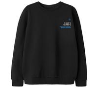Name it - Kid's L/S Relax Sweat - Pull - 146/152 - black