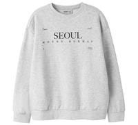 Name it - Kid's L/S Relax Sweat - Pull - 146/152 - light grey melange